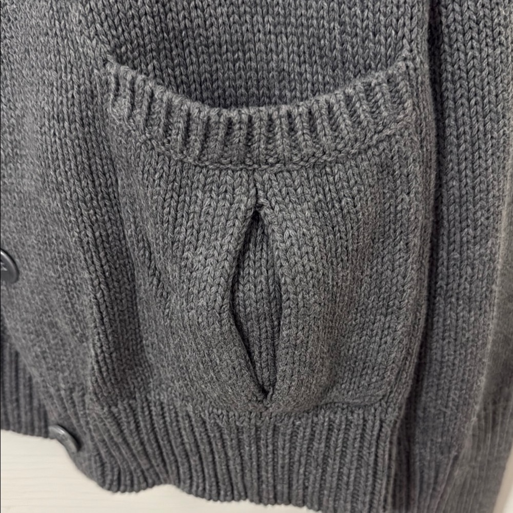 J. Crew Gray Cardigan with Studded Detail - Picture 4 of 5